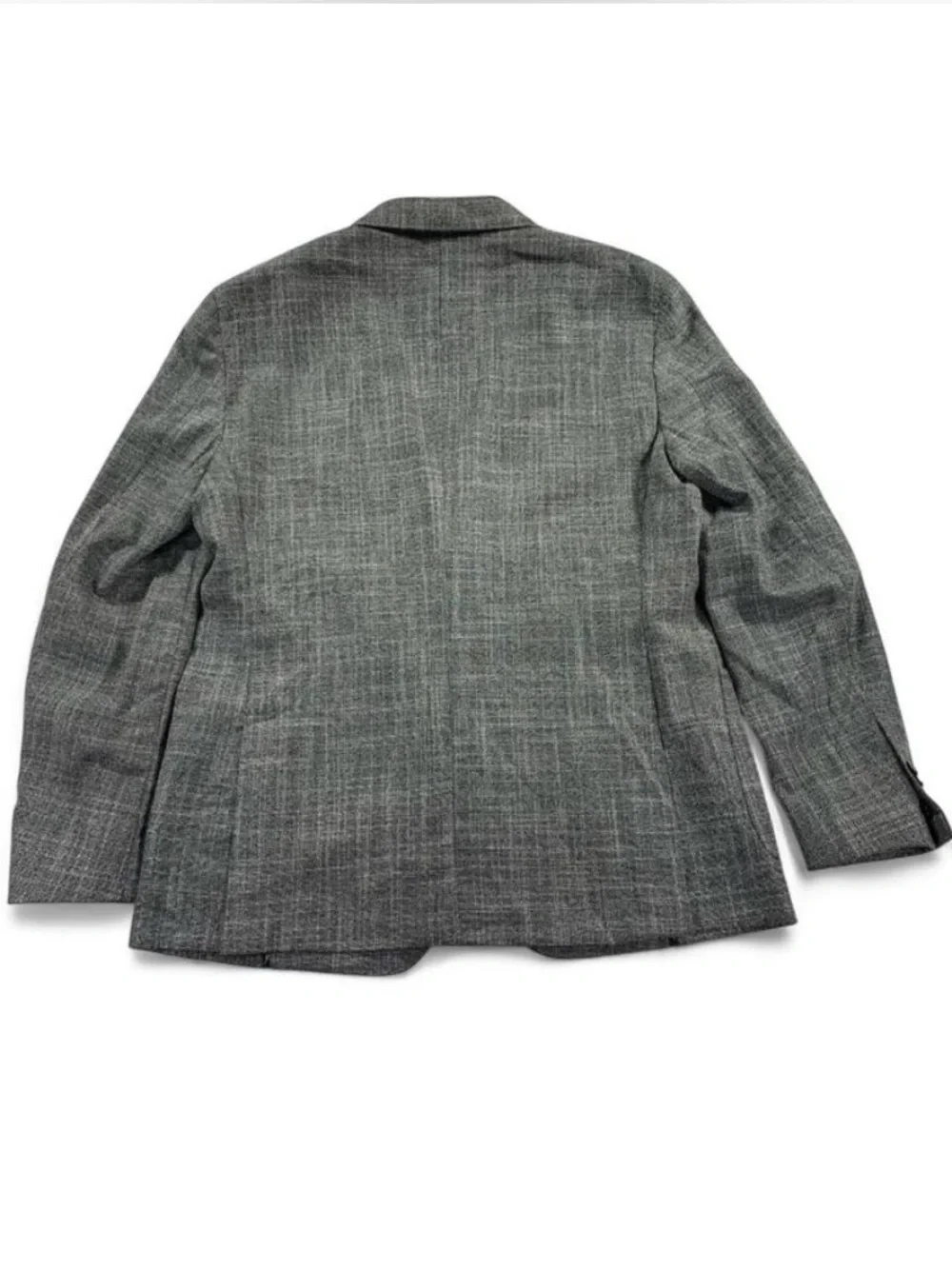 Samuelsohn Unstructured Textured Wool Silk Blend Sport Coat 43R